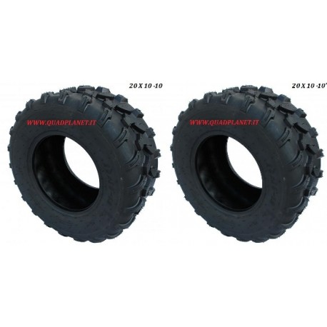 COPPIA GOMME QUAD 20 X 10 -10" POLLICI