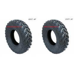 COPPIA GOMME QUAD 23 X 7 -10" POLLICI