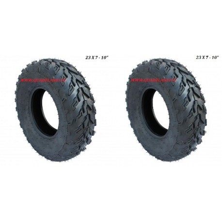 COPPIA GOMME QUAD 23 X 7 -10" POLLICI